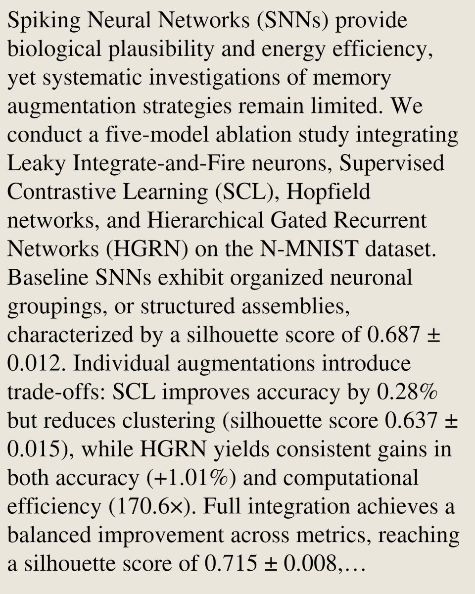 Neural and Evolutionary Computing arXiv tweet media
