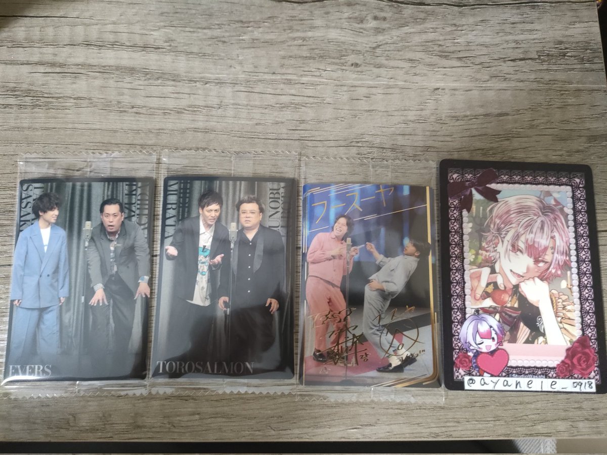 ayanele_0918's tweet photo. 〖交換〗
よしもと漫才コレクション ウエハース

譲 ➵ Nエバース･とろサーモン･銀シャリ･ロングコートダディ･マジカルラブリー･見取り図･Rフウスウヤ

求 ➵ Rダイアン(最優先)➵ノンスタ

友人代行にて交換を探している為
品物が1部ありません
郵便窓口発送予定
気軽に検索からお声がけ下さい https://t.co/nDvOblZQng