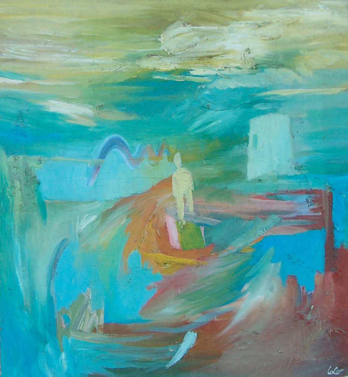 Lografik's tweet photo. "Alone", huile sur bois, 46 x 46 cm, 2004.
(NB : Je plains vraiment celles et ceux qui ne savent pas ou s'empêchent de communiquer et partager leurs émotions et sentiments à l'Autre.
Par peur,  manque de courage ou confiance en soi. Mais rien n'est irrémédiable,  tout se dénoue) https://t.co/aKjRsuh3Mu