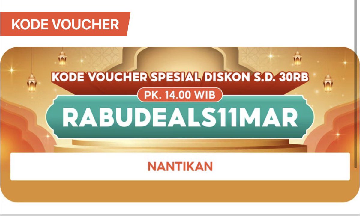 berburusales's tweet photo. 📣Kode Shopeefood!
Khusus 11 MAR
⏰14:00 WIB

RABUDEALS11MAR

input di sini
https://t.co/Bf0IR2sIlm https://t.co/bmIG05lH32