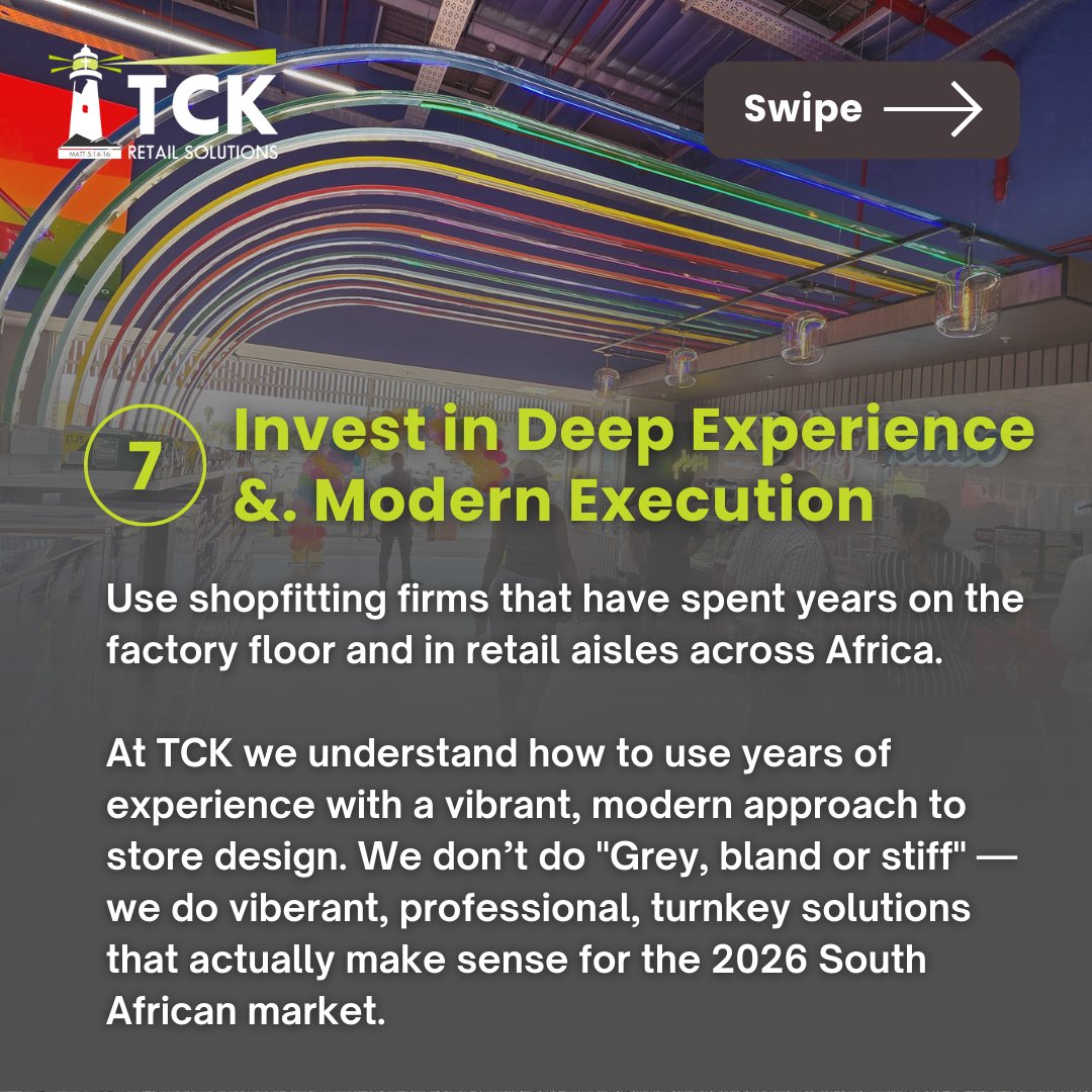 TCK_Retail's tweet photo. Are you a Resilient Retailer? TCK Retail Solutions- 2026 insight and hacks for smart store owners.

📧 info@tckrs.co.za
📞 +27 78 792 1854 / +27 10 109 2074
🌐 https://t.co/qly4IymAiE

#tckrs #RetailStoreDesign #RetailCheckout #shopfitting https://t.co/SMZotOVXQJ