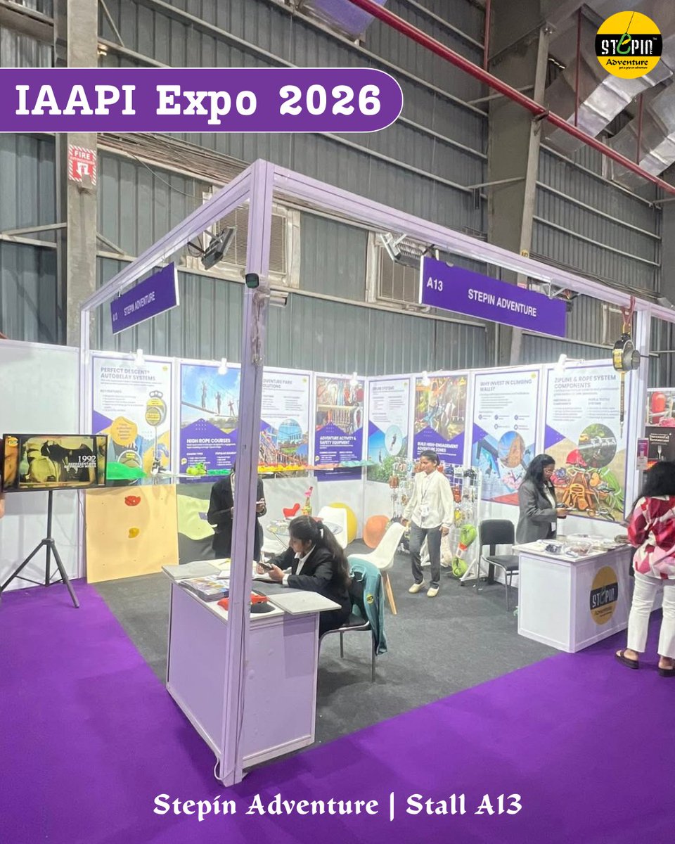 StepinAdventure's tweet photo. We are proud to represent Stepin Adventure at the IAAPI Amusement Expo 2026.

If you are visiting the expo, we would be happy to meet you.

📍 Stall A13

#IAAPIExpo2026 #StepinAdventure #AdventureIndustry #AmusementIndustry #BusinessNetworking https://t.co/5t8L9DkNoH
