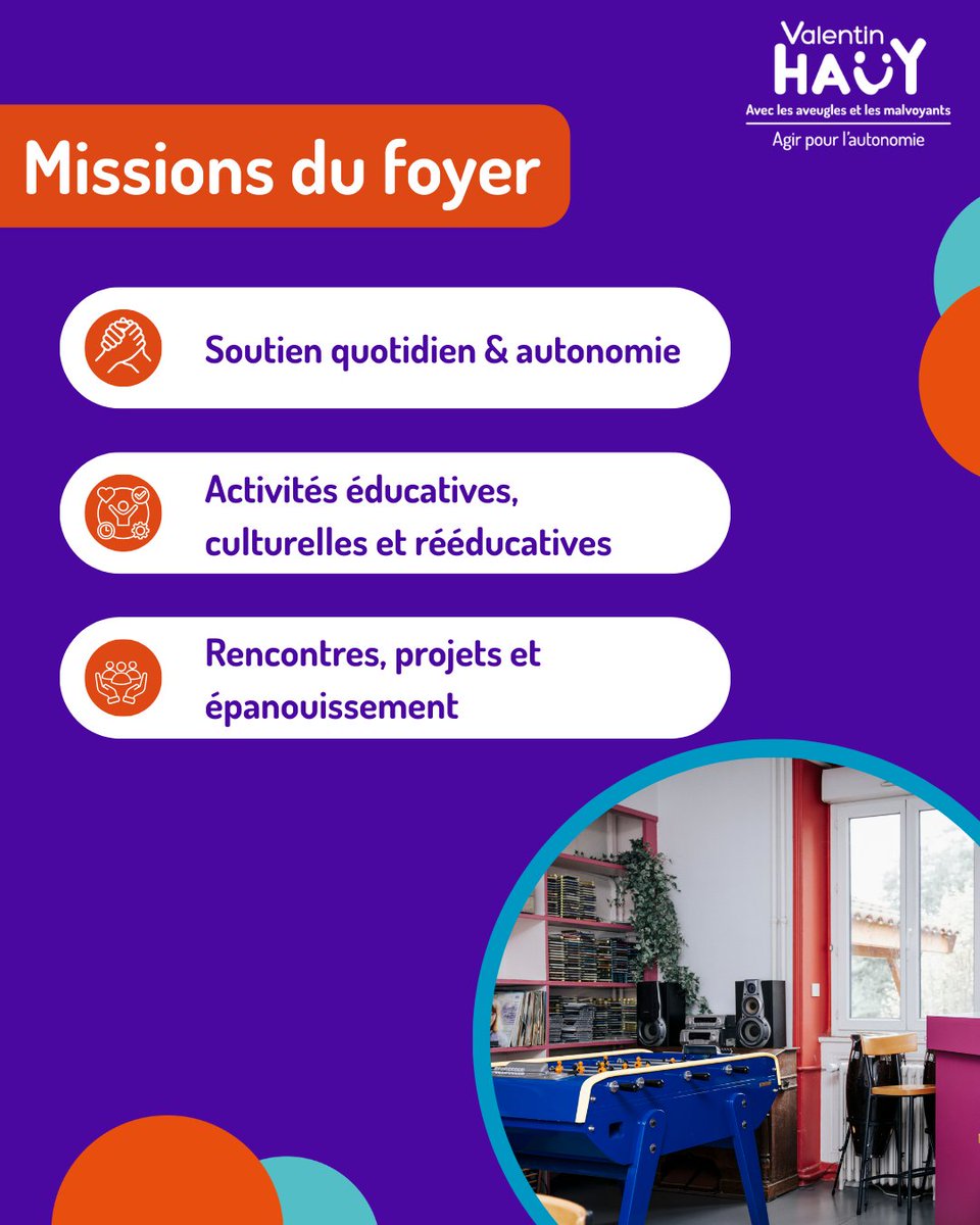 ValentinHauy's tweet photo. Le Foyer de vie du Centre Odette Witkowska de l’association Valentin Haüy, à Lyon fête ses 10 ans 🎉

Voir plus en commentaire 👇 https://t.co/5NB0Dh8xcw