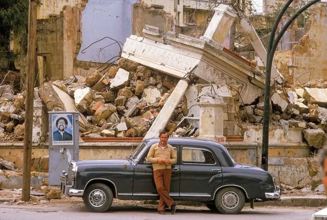 Beirut in ruins after being bombed by Israel. Lebanon, 1982 | Bill Foley