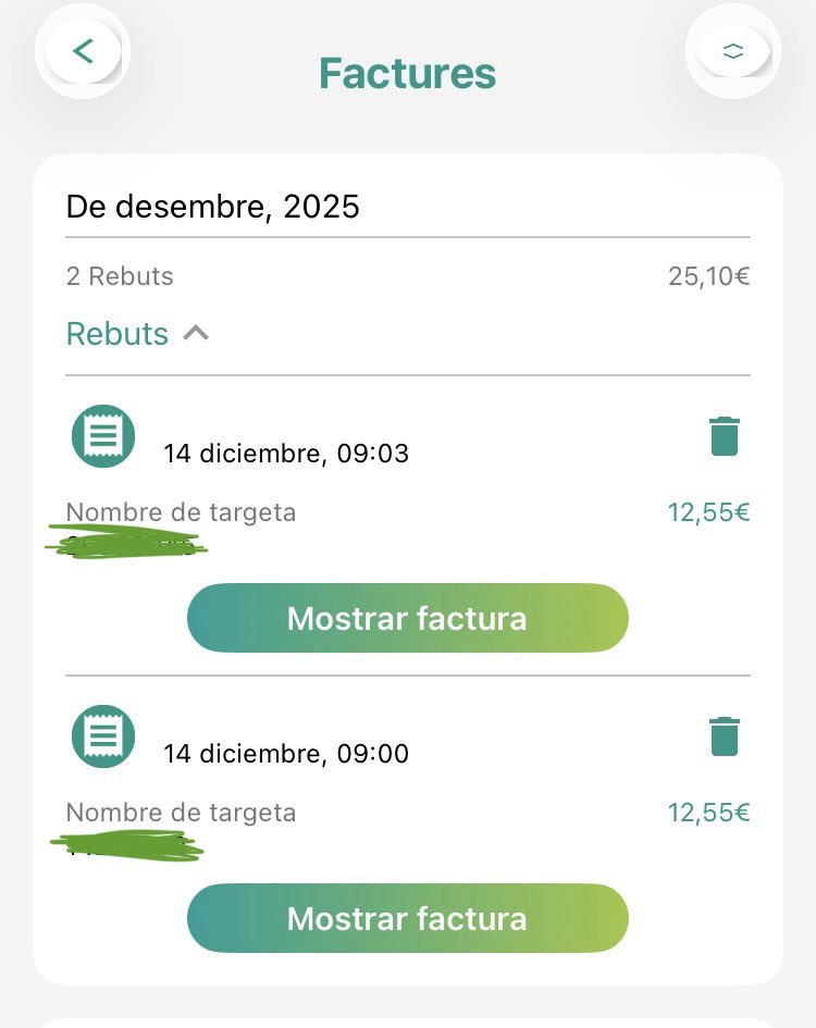 ingrid_orfe's tweet photo. @Renfe ¿Qué hacéis con todo lo robado de billetes no gastados el 28/02/26? 14/12/25 recargo mis dos tarjetas por 12,55€. 28/02/26 canceláis los viajes que me quedan porque la tarifa ha pasado a 13€… en serio… ???? Por 0,05€ me quitáis TODOS? https://t.co/QIq12AFtZA