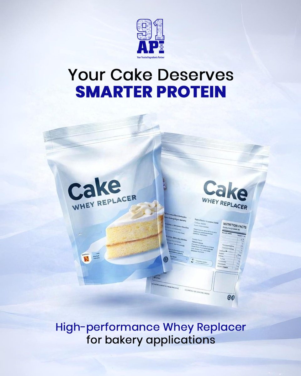 the91Api's tweet image. In bakery formulations, every ingredient matters.

Connect with 91API – Your Trusted Ingredients Partner.

#WheyReplacer #BakeryIngredients #CakeFormulation #FoodIngredients #91API