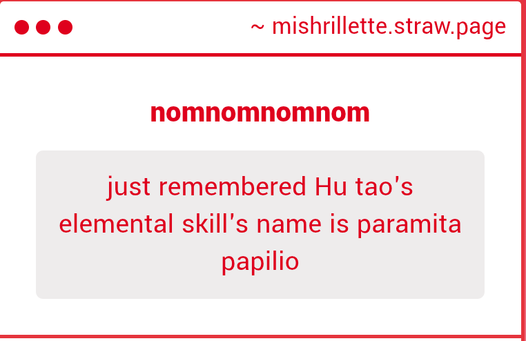 my little transcendent butterfly 🥹🥹🥹🥹 oh how i love you hu tao
mishrillette.straw.page