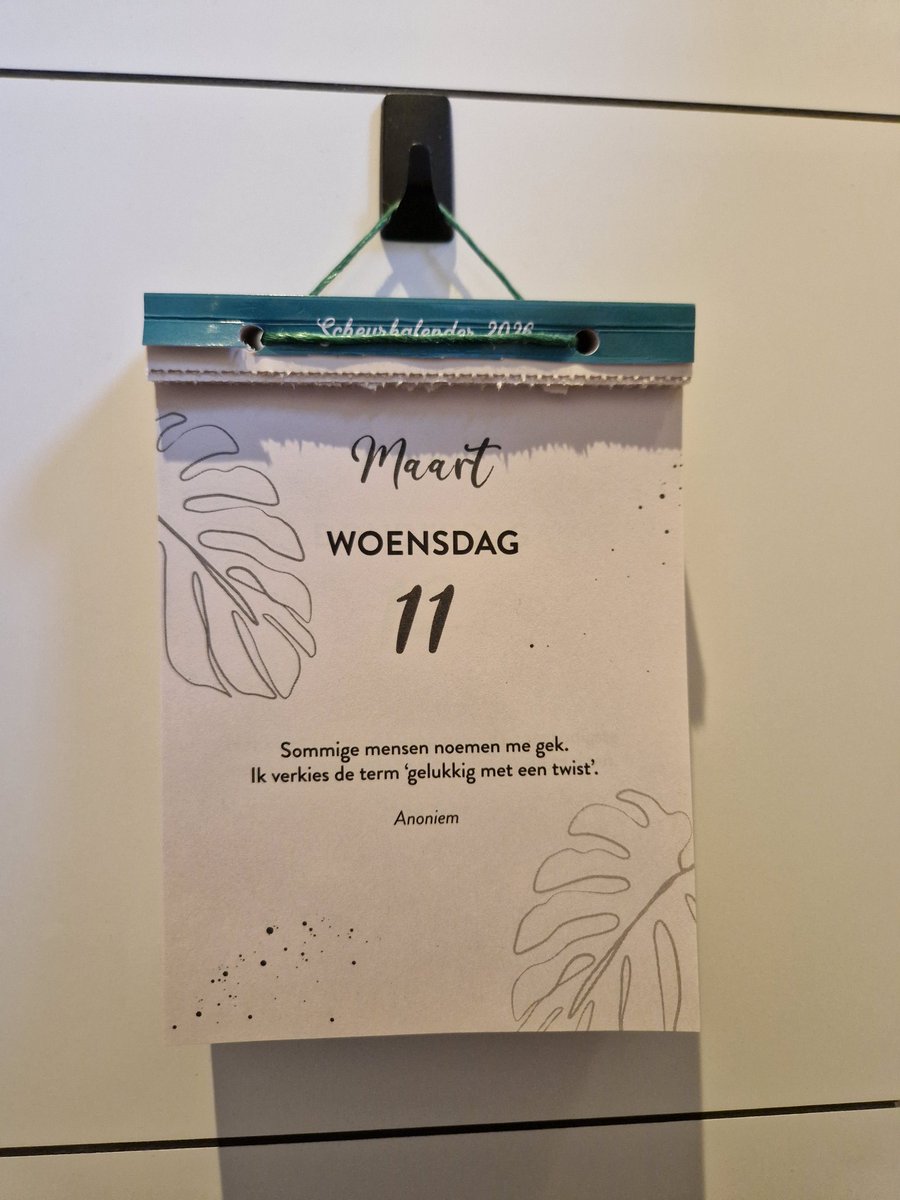 Ik heb een spreuken kalender 😁