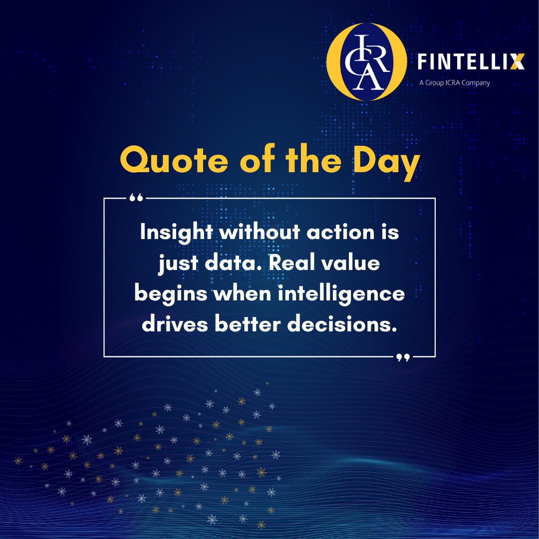 #WednesdayWisdom

Turning insights into impact.💡

#Fintech #DataAnalytics #Fintellix