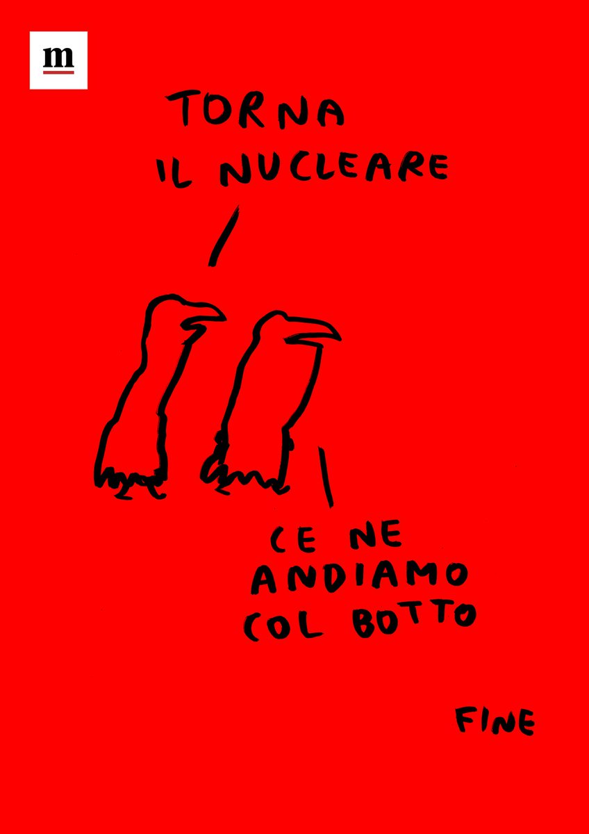 GliScarabocchi's tweet photo. Torna il

Scarabocchio dalla prima de @ilmanifesto, oggi in edicola. https://t.co/YypwJEEtnD