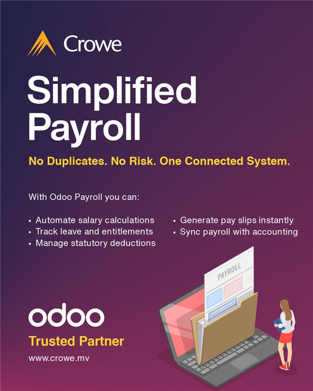 crowemv's tweet photo. Payroll errors cost time and trust. 
 
We help business run payroll through one integrated system that connects HR, finance, and reporting.
Clear records. Real-time visibility and strong controls.

Speak with our team to see how Odoo can streamline your payroll process. https://t.co/nIqoT5GIhG