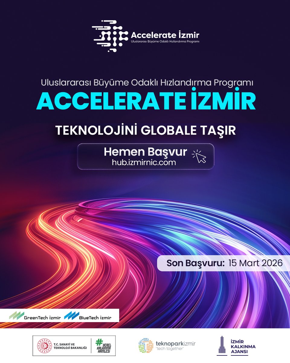 Accelerate İzmir 5. Dönem başvuruları devam ediyor!

Global pazarlara açılmak istiyorsan, ama bunu deneme–yanılmayla değil, sağlam bir hazırlıkla yapmak istiyorsan burası tam sana göre!  

Son başvuru tarihi: 15 Mart 2026   
Başvuru için tıklayınız: hub.izmirnic.com