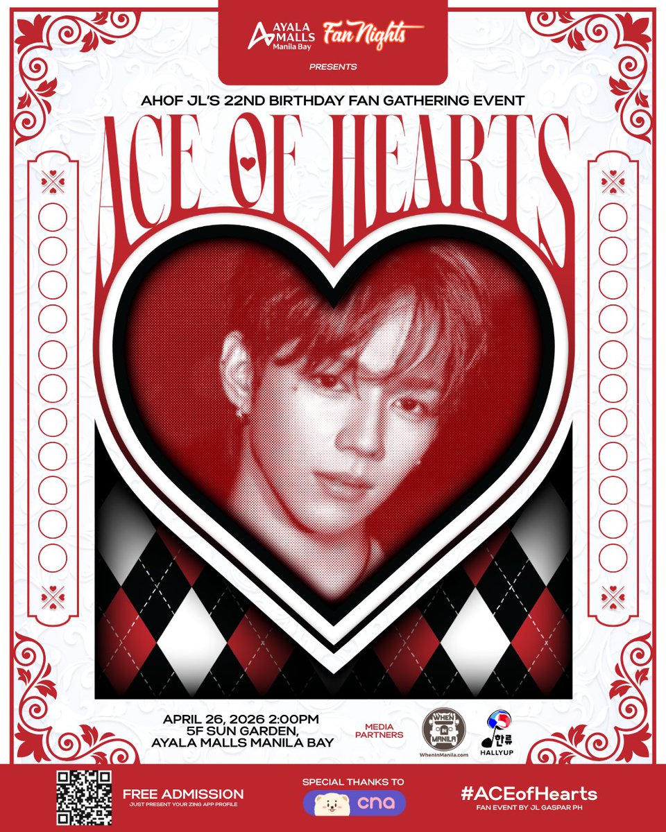 The deck is shuffled. The stakes are high.

And the #ACEofHearts is about to take the spotlight that catches the eye.

Join us as we gather for a celebration fit for the most powerful card in the deck—are you ready to play your hand? ♥️♠️♦️♣️

🗓️ April 26, 2026 | 2PM onwards
📍