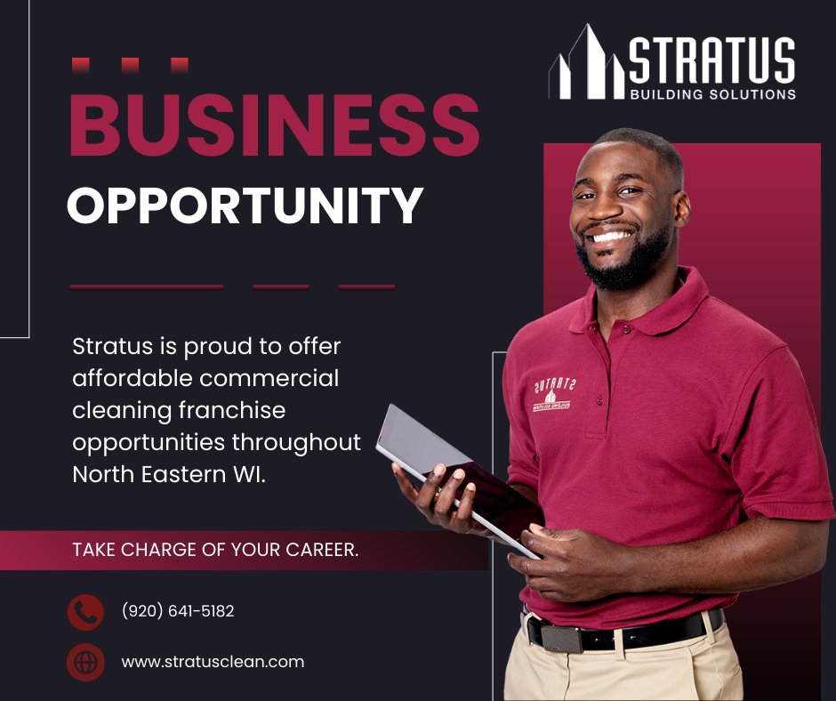 StratusAppGB's tweet photo. A commercial cleaning franchise offers a scalable business model designed for long-term growth and personal freedom. Start building a better future with a proven industry leader! Local opportunities are now open for motivated entrepreneurs.
https://t.co/KhNP1FiInb
#stratusclean https://t.co/aWb0RBZtYa