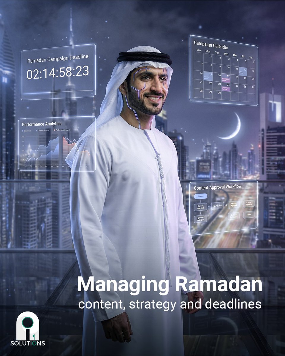 asolutions_ai's tweet photo. Humans set the vision.

AI handles the workload.

This Ramadan, let your team focus on creativity while AI takes care of the execution.

📌 Discover how with ASolutions.

#ASolutions #AIUpdates #CustomAI #Marketing #ArtificialIntelligence #Ramadan #AbuDhabi #Dubai #MENA https://t.co/gBg1txtNRd