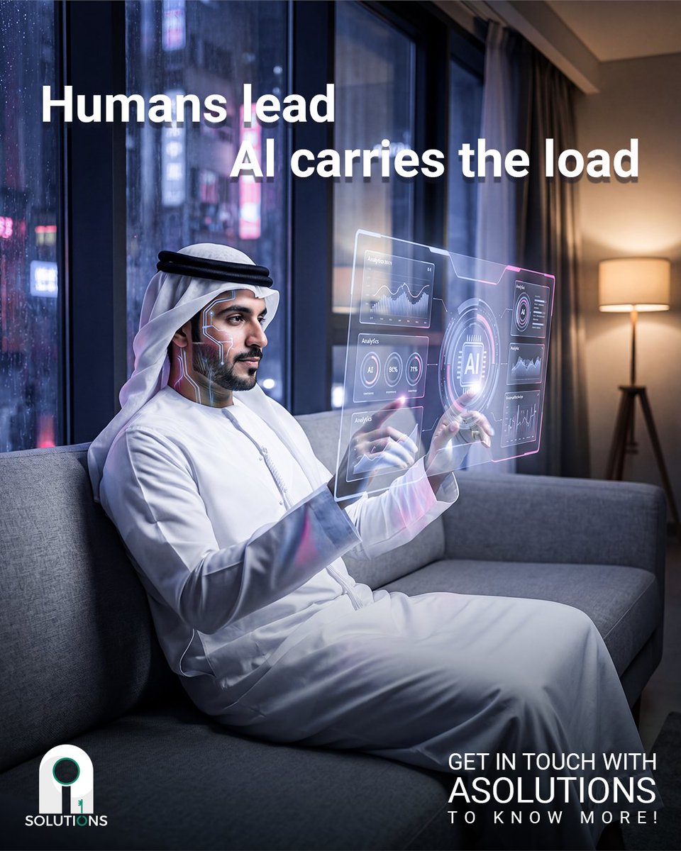 asolutions_ai's tweet photo. Humans set the vision.

AI handles the workload.

This Ramadan, let your team focus on creativity while AI takes care of the execution.

📌 Discover how with ASolutions.

#ASolutions #AIUpdates #CustomAI #Marketing #ArtificialIntelligence #Ramadan #AbuDhabi #Dubai #MENA https://t.co/gBg1txtNRd