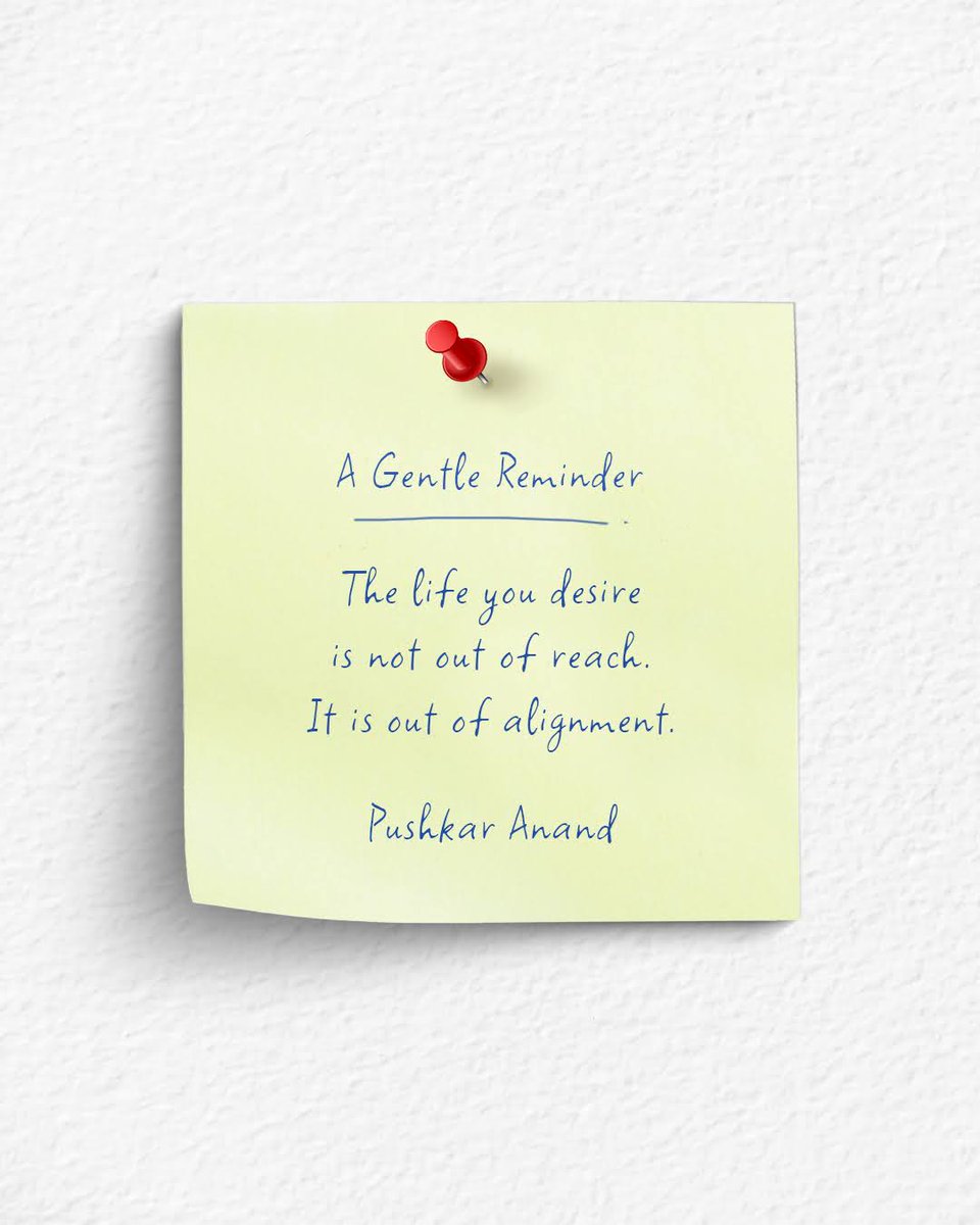 pushkarsworld's tweet photo. A gentle reminder for the moments when you need clarity more than motivation. You may want to save this.

#PushkarAnand #GentleReminder #ConsciousLiving #AlignedLiving #AbundanceCode https://t.co/KW0OxVdVX1