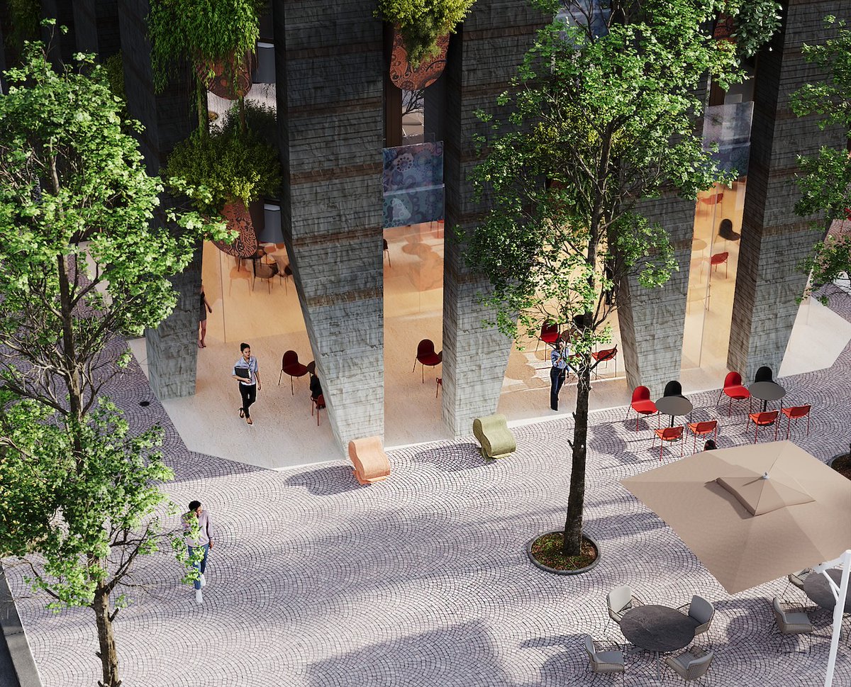 Architizer's tweet photo. Planned as a symbolic addition to Tirana’s skyline, the Tirana Steles take the form of tall stone markers inspired by ancient menhirs. Their vertical presence connects the city to the geological landscape beneath it.

📍Tiranë, Albania
Project by: Davide Macullo Architects
Details: https://t.co/KIUZKDzIKP