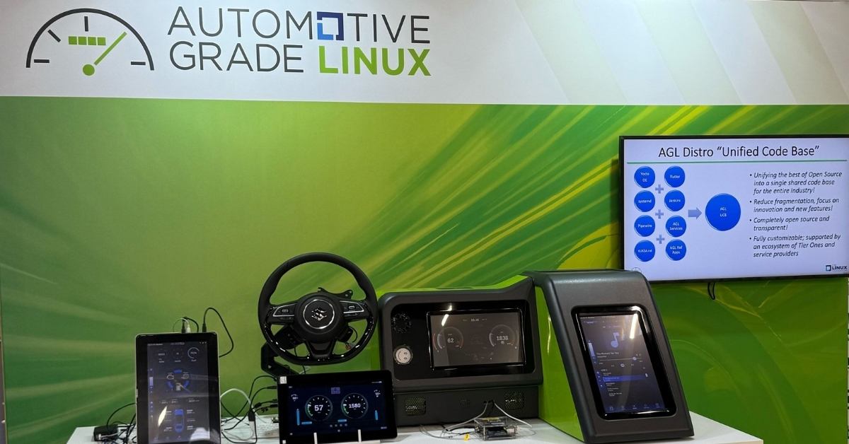 autogradelinux's tweet photo. Join us at the AGL booth (4-209, Hall 4) at #embeddedworld for demos of AGL SoDeV, Flutter IVI on RISC-V, plus AGL Member demos with @RenesasGlobal and @AISIN_PR.

If you’re on site, come say hi!

Details: https://t.co/FFs24zgmxV

#AutoGradeLinux #OpenSource #ew26 https://t.co/QO9GQHtafY