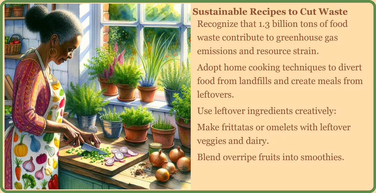 GreenPlanetYou's tweet photo. Transform your leftovers into delicious meals and help reduce food waste—every bite counts! #greenliving #green #environment #ecofriendly #sustainability #greenchoices #greenlifestyle #SustainableFood #PlantBased #FoodWaste https://t.co/Af1ZZndDvv