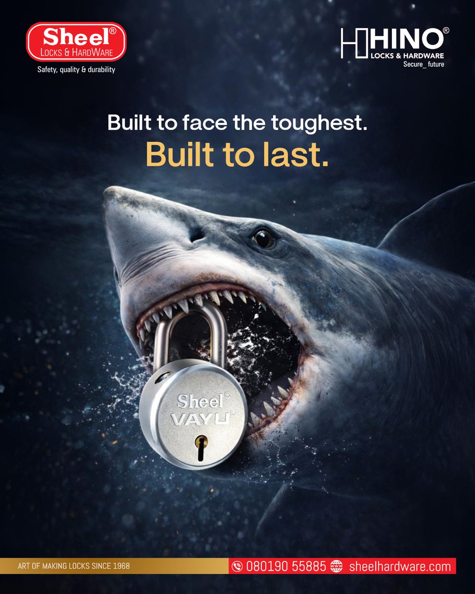 sheellocks1's tweet image. When security is tested, only the strongest locks stand firm.

🔐 Sheel VAYU Locks

Built to face the toughest. Built to last.

📞 080190 55885
🌐 sheelhardware.com
#SheelLocks #VayuLocks #StrongSecurity #HomeProtection