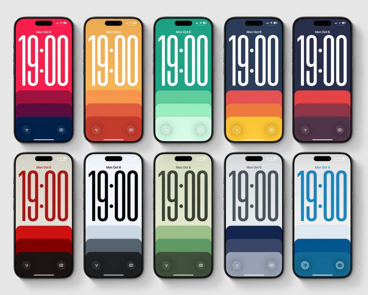 Product_ivity's tweet photo. Your lock screen says a lot about you. Make it count.

Palette Wallpaper Pack — 20 minimal wallpapers with bold sunset color bands. Warm gradients. Retro-modern aesthetic. Pairs perfectly with iOS widgets and dark mode.

Our bestseller. 120+ sales. https://t.co/3qZTSAeDQc