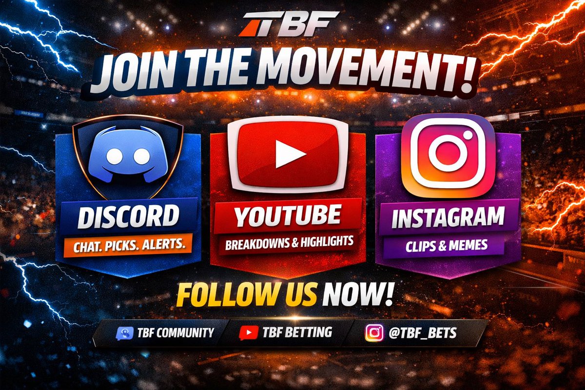 TBF_x_PROPSTERS's tweet photo. 🚨 Join the Movement! 🚨

Catch exclusive picks, live updates, and behind-the-scenes content:

🎮 Discord: https://t.co/LCqAitmcuy
📺 YouTube: https://t.co/rv5eG57YDD 
📸 Instagram: https://t.co/52C1hxONbc

#NBA #SportsBetting #DiscordCommunity #YouTube #Instagram https://t.co/yObK9aaiYy