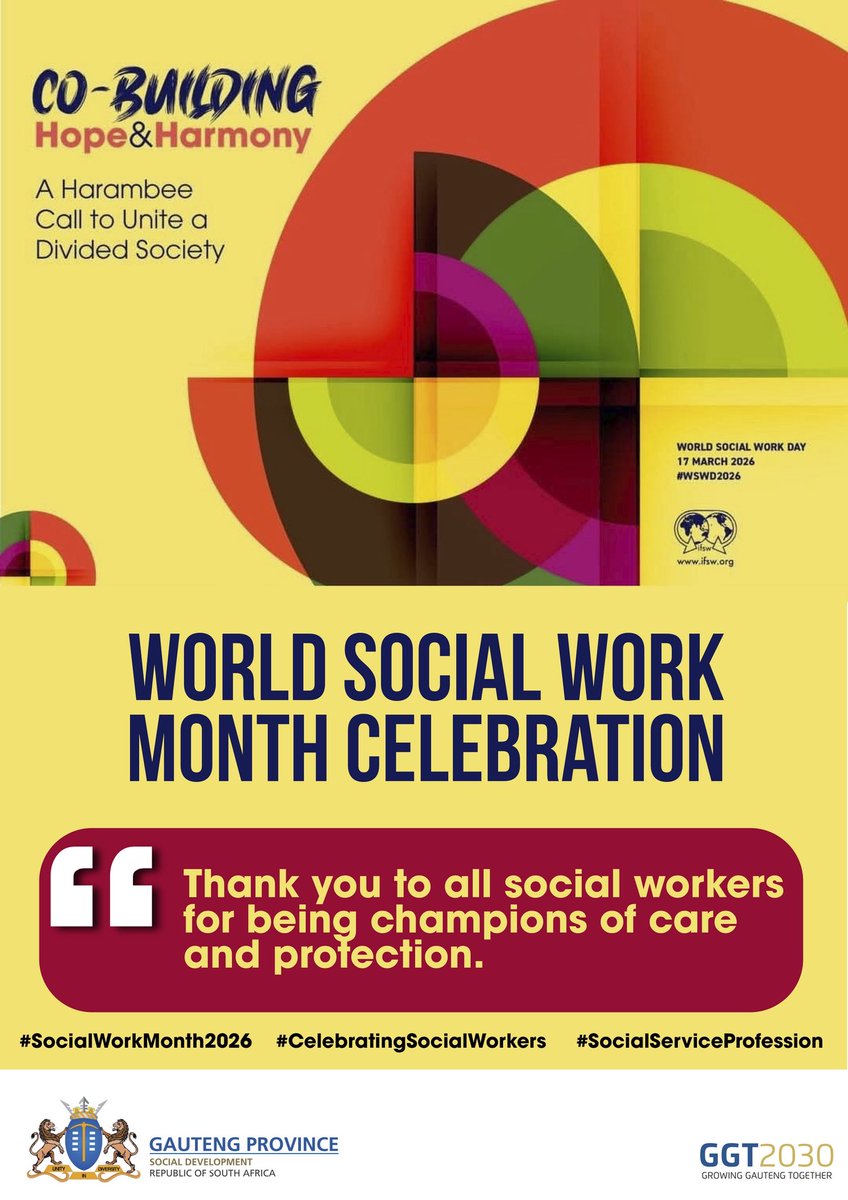 gpgSocDev's tweet photo. March is #SocialWorkMonth and during the month we celebrate the incredible impact Social Workers have across our communities! 

It's time to honor the profession &amp; reflect on its influence whilst we recognise the work they do.

#CelebratingSocialWorkers #SocialServiceProfession https://t.co/3h6F6bIE1m