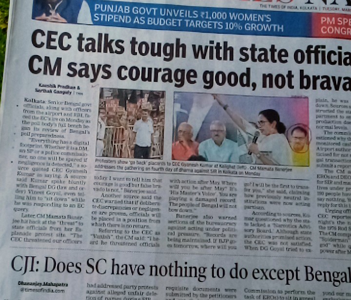 SRGanguli1's tweet photo. I understand an Honorable Speaker has to be apolitical during his tenure of office. But this Speaker (circled) reduces himself to being a big joker every time he like his party cadres participates in "party" activities. Why can't LS Speaker @loksabhaspeaker  take action? https://t.co/hsxOZ4t6yI