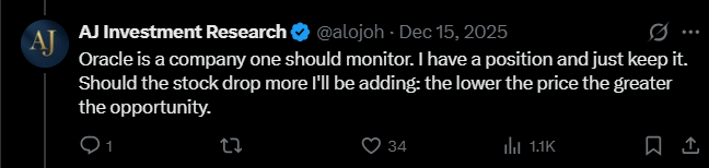 AJ Investment Research tweet media