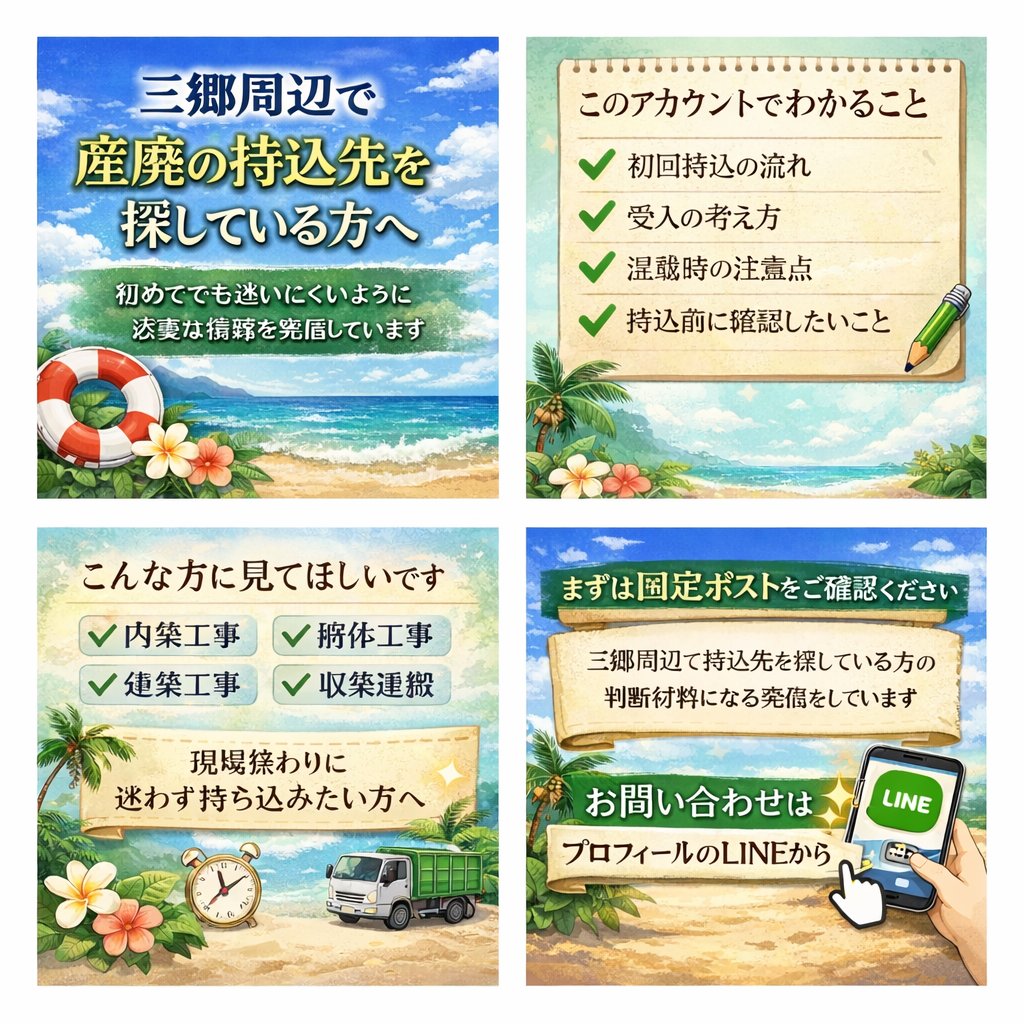 ㈱ナンセイ三郷積替保管場@産廃持込の相談窓口 tweet media