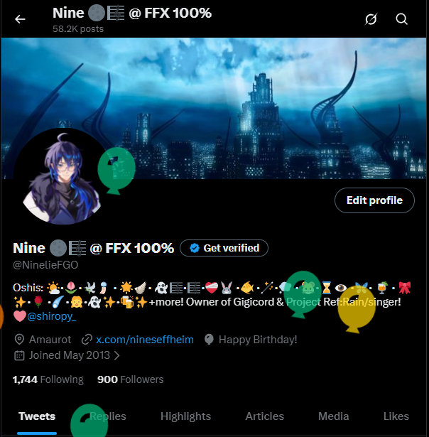Nine 🌑🎼 @ FFXII 100% tweet media