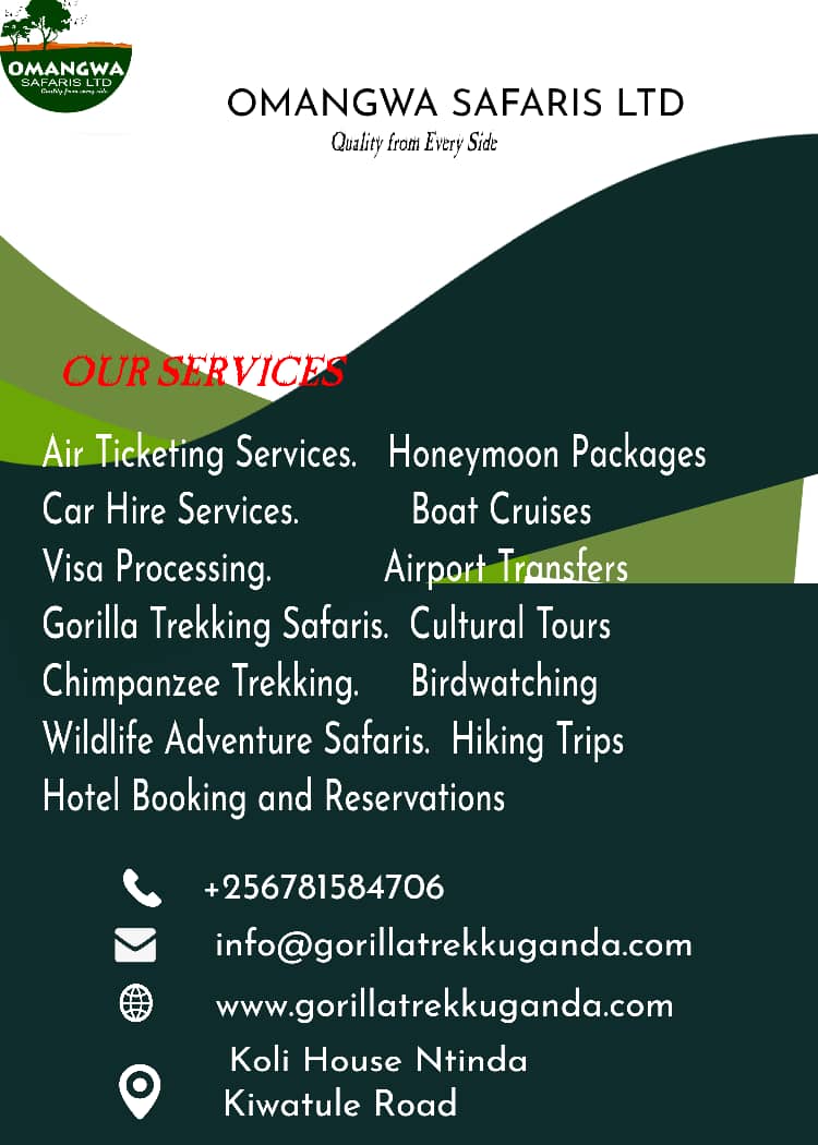 A reminder of our service checklist. Drop an inquiry now we shall serve you with all our heart, and guess what? At your comfort we shall do everything for you and your job is to come and enjoy
#bwiindiimpenetrableforest
#kibalenationationalpark
#murchisonfallsnationalpark