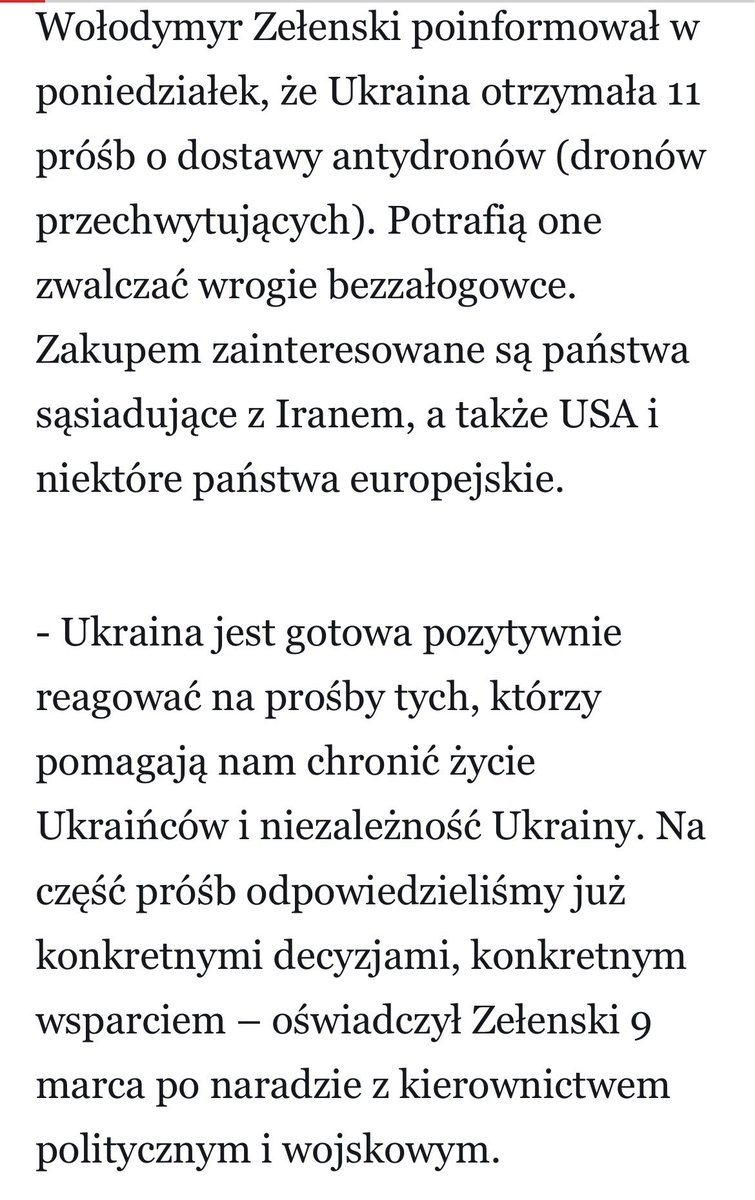 BMikolajewska's tweet image. Ukraina, prowadząc wojnę, wyrosła przez 4 lata na lidera w produkcji dronów i antydronów. Polska, mając z jednej strony pokój, z drugiej- ukraińskich partnerów, którzy chcieli dzielić się doświadczeniem i przyjmować sprzęt do testowania, mogła zostać chociaż wiceliderem.
#ToLate