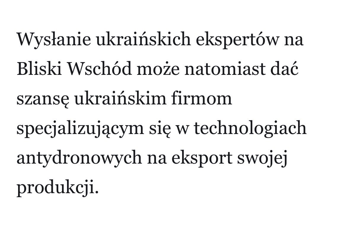 BMikolajewska's tweet image. Ukraina, prowadząc wojnę, wyrosła przez 4 lata na lidera w produkcji dronów i antydronów. Polska, mając z jednej strony pokój, z drugiej- ukraińskich partnerów, którzy chcieli dzielić się doświadczeniem i przyjmować sprzęt do testowania, mogła zostać chociaż wiceliderem.
#ToLate