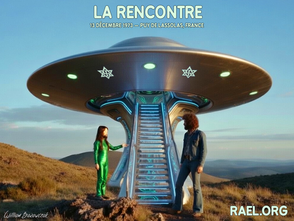 La rencontre, 13 décembre 1973 — Puy de Lassolas, France Rael.org