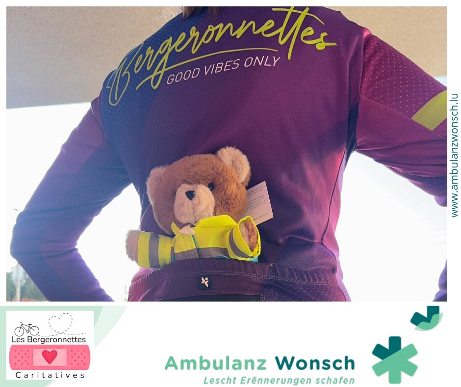 🚴‍♂️ Every year the cycling club “Les Bergeronnettes” sets off on a multi-day ride in support of a good cause. This September, they’re again not just riding for the kilometers, but for two wonderful causes: Centre St Aubain and <a href="/AmbulanzWonsch/">Ambulanz Wonsch</a>  ❤️
