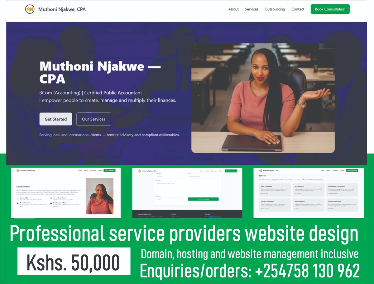 thetechstacity's tweet image. Website design and management services available

Enquiries/orders: 0758 130 962

#Techstacity