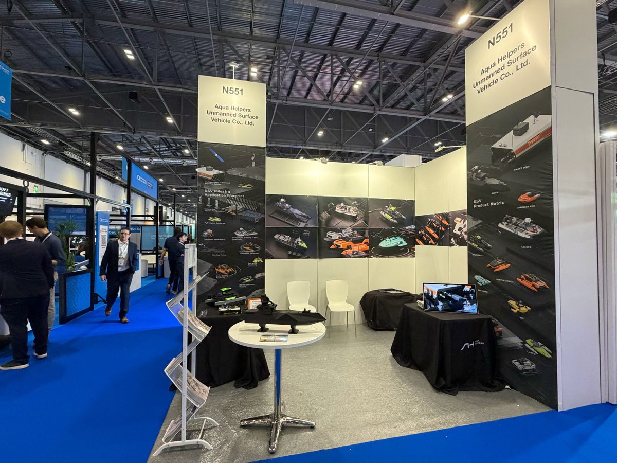 AquaHelpers's tweet photo. Great moments at Oceanology International 2026! 🌊Sharing our technology, meeting partners, and connecting with the global ocean tech community at our booth.  
#OI2026 #OceanologyInternational #OceanTech #MarineTechnology #USV #OceanInnovation https://t.co/IMGIJ4tUiq