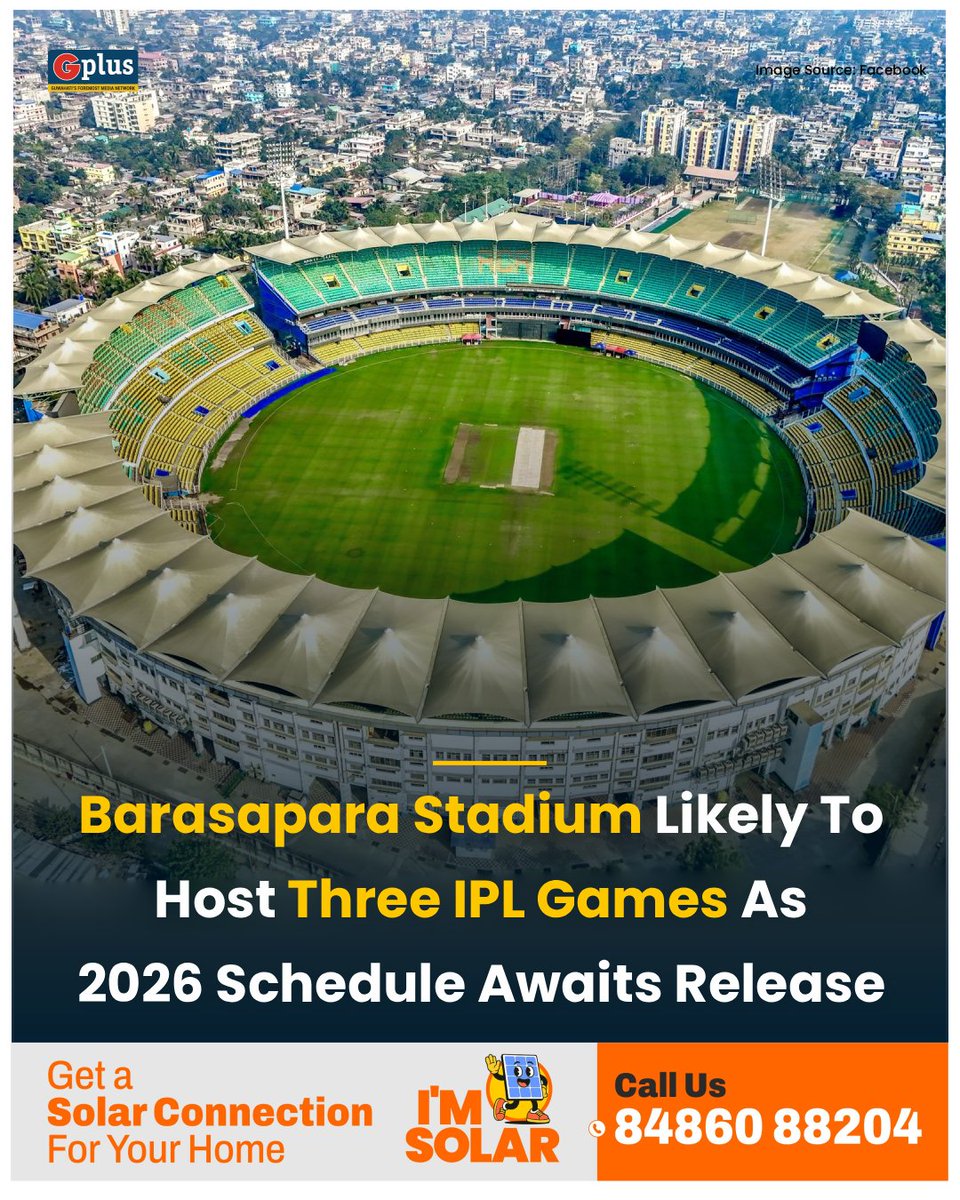 NEWS | Cricket fans in #Guwahati may have another reason to celebrate as the Indian Premier League (IPL) is reportedly set to return to the city, with the #Assam Cricket Association Stadium in Barasapara likely to host three matches in the upcoming season.

Read: