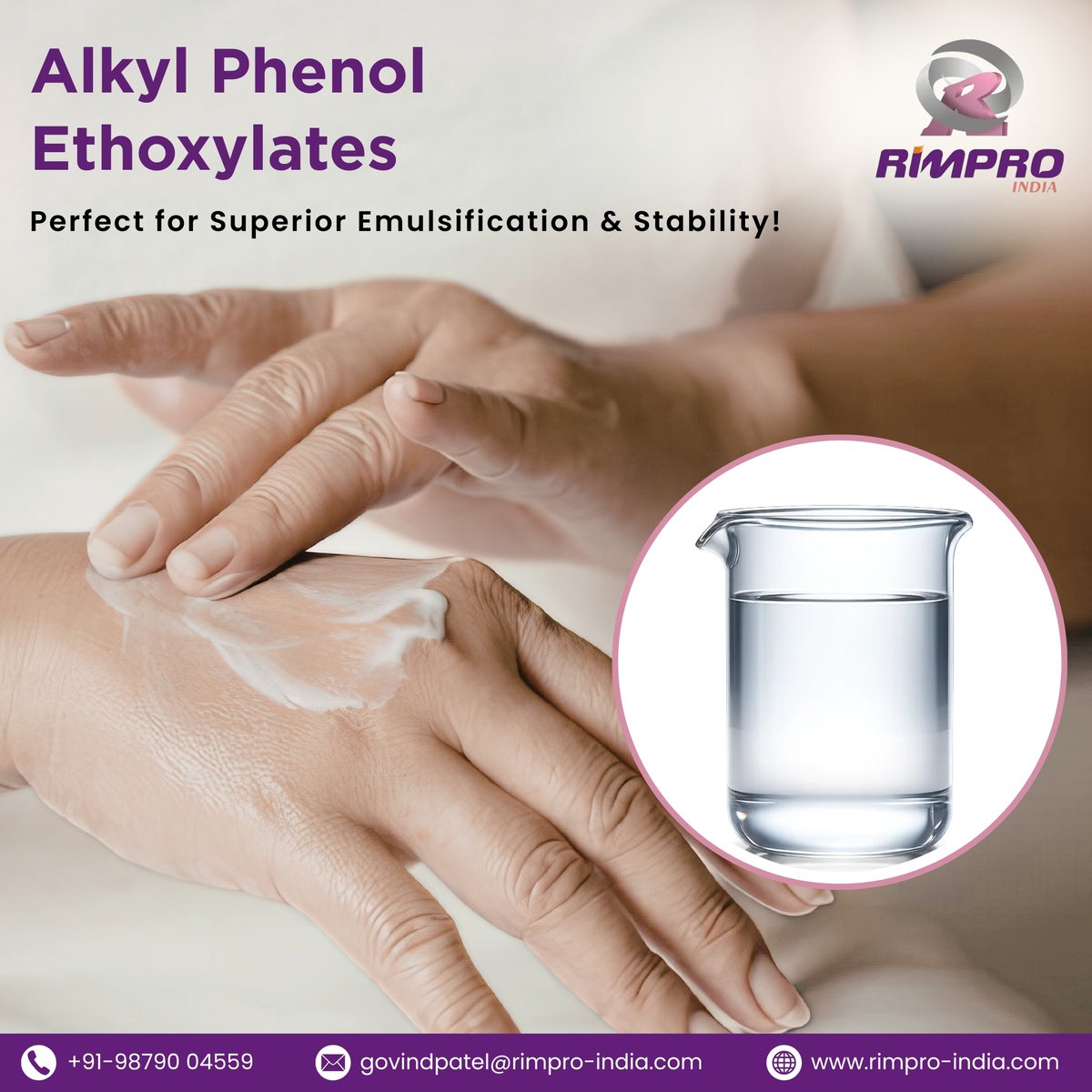 rimproindia's tweet image. RIMPRO’s Alkylphenol Ethoxylates deliver powerful emulsification, high solubility, and reliable stability for textile, pharma, and industrial formulations.

Visit: rimpro-india.com/alkyl-phenol-e…

#RimproIndia #AlkylphenolEthoxylate #Emulsifiers #IndustrialChemicals #TextileChemicals