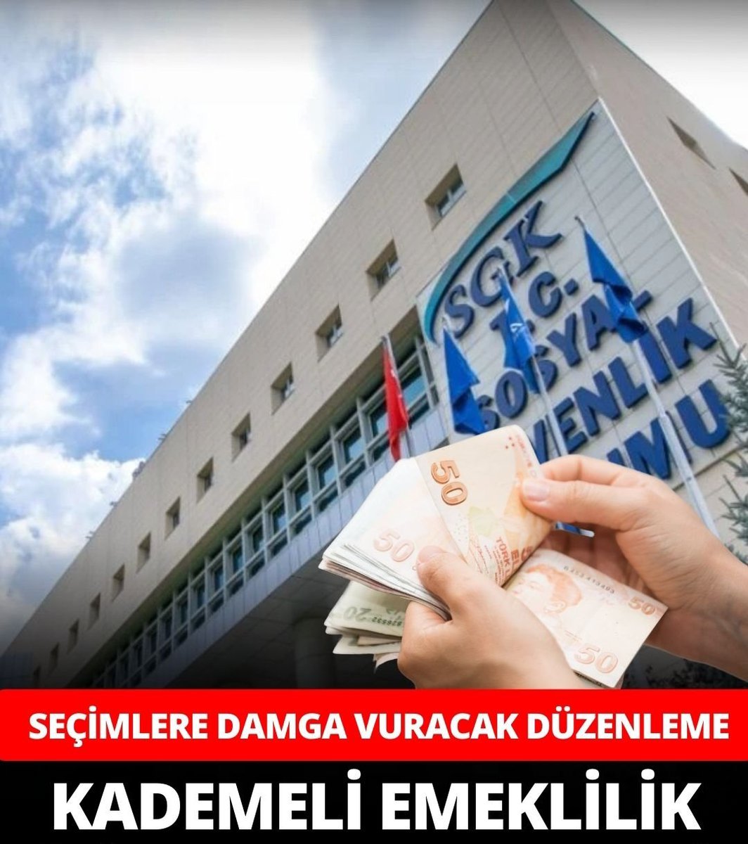 Ülkedeki seçmen sayısı 65 milyon. 

Kademeli emeklilik mağdurları; eş , anne ve babalarıyla beraber 15 milyon. 

Seçmen sayısının %23'ü. 

Hak olan kademeli emeklilik seçim sonucunu belirleyecektir. 

<a href="/Akparti/">AK Parti</a>
<a href="/isikhanvedat/">Prof. Dr. Vedat Işıkhan</a>
<a href="/RTErdogan/">Recep Tayyip Erdoğan</a>
<a href="/tcbestepe/">T.C. Cumhurbaşkanlığı</a>
<a href="/_cevdetyilmaz/">Cevdet Yılmaz</a>
#KademeHaktırHak