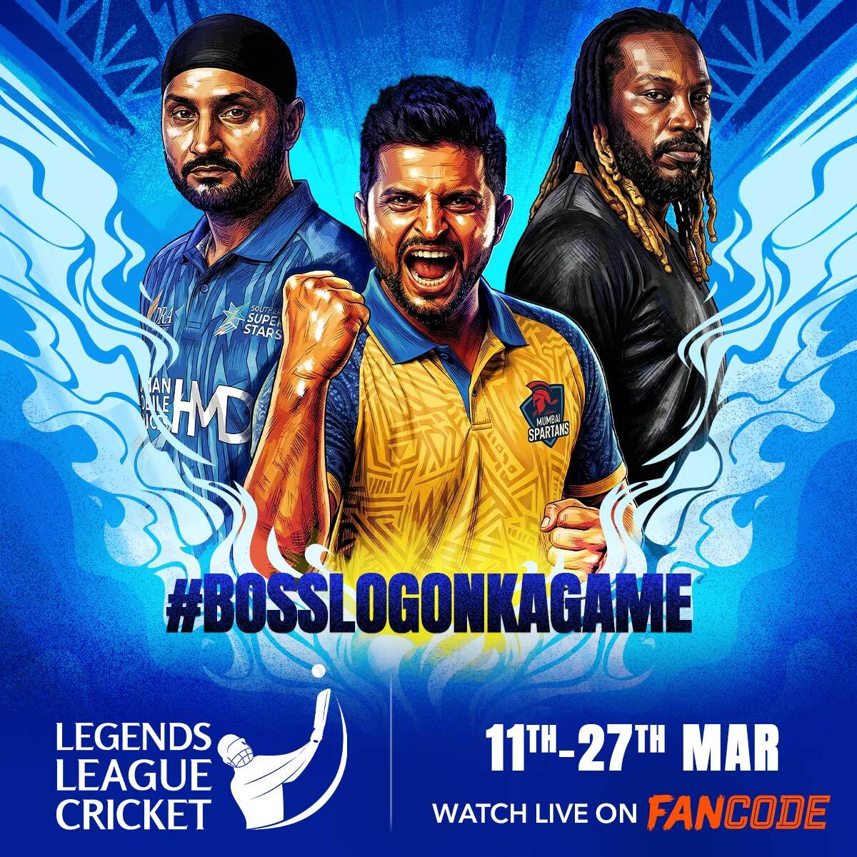 Sixes, spin, finishing and flair. Chris Gayle, Harbhajan Singh, Martin Guptill and Dinesh Karthik bring star power to Legends League Cricket.

Streaming live on FanCode - fancode.onelink.me/tTJR/z2mvvawp
#LLCT20OnFanCode