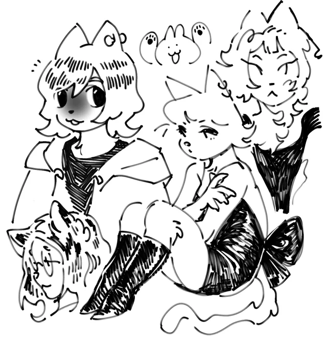 there is something so soothing about drawing furries 