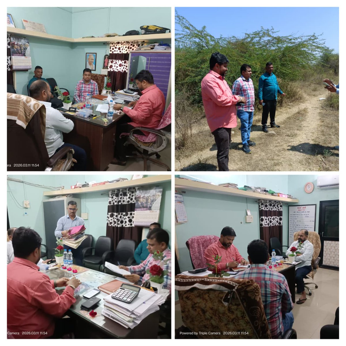 આજ તા.૧૧/૦૩/૨૦૨૬ ના રોજ પ્રાંત અધિકારીશ્રી ઝઘડીયા દ્વારા વાલીયા તાલુકાના મોજે.કોંઢ ગ્રામ પંચાયતના તલાટી કમ મંત્રીશ્રીના પરિશિષ્ટ-અ ફોર્મ ભરી દફતરની ચકાસણી કરવામા આવી. #connectbharuch #connectgujarat <a href="/CMOGuj/">CMO Gujarat</a> <a href="/CollectorBharch/">Collector & DM Bharuch</a> <a href="/InfoBharuchgog/">Info Bharuch gog</a>