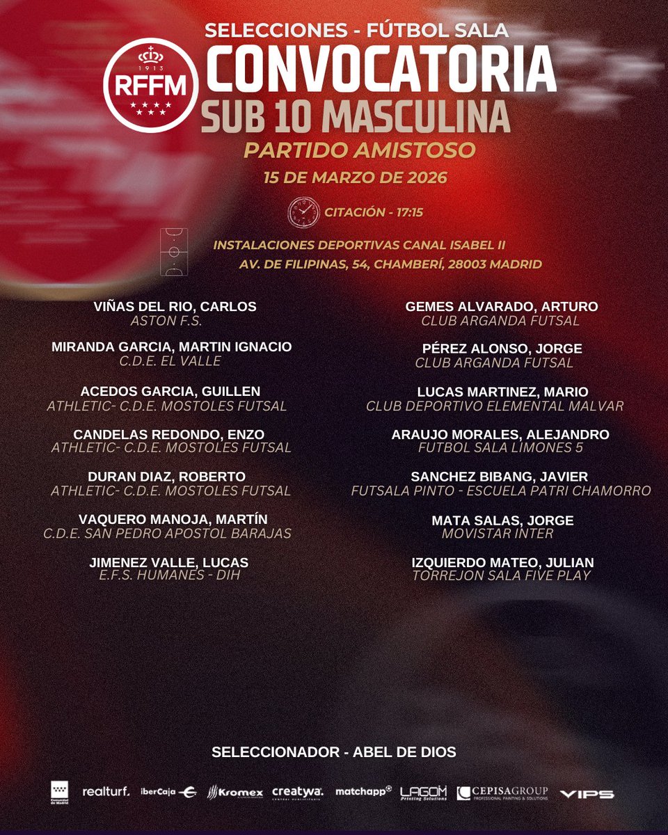 Comité de Fútbol Sala - RFFM tweet media