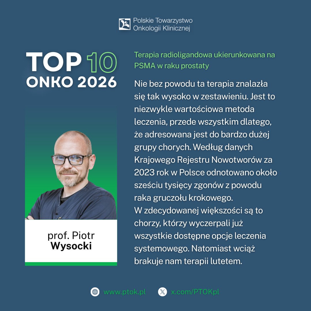 Polskie Towarzystwo Onkologii Klinicznej tweet media