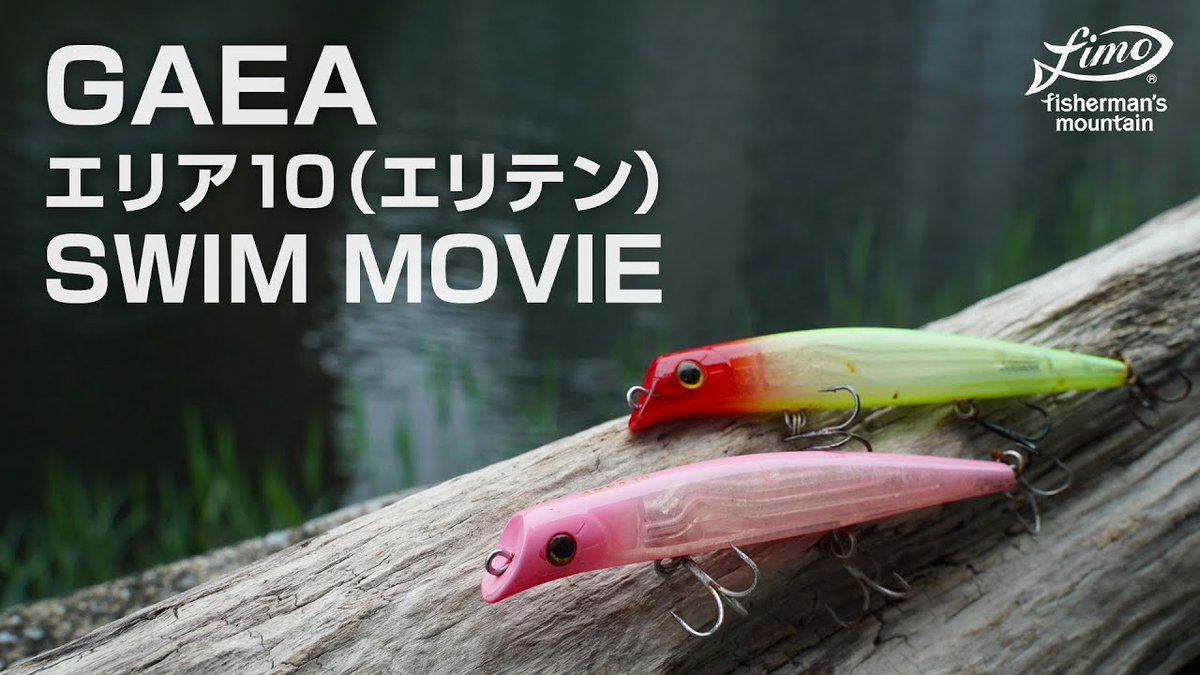 fimosw's tweet photo. 【fimoTVの歴史を振り返る！ #25】

fimoTVはYouTubeチャンネル開設初期から、シーバスルアーを中心に様々なルアーの水中映像を撮影してきました🎥

その中でも約6年前に、視聴者からリクエストを募り、気になるルアーのアクションを撮影したのが「○○の水中アクションを撮影してみた」シリーズ😎✨

もちろんこの時期の超定番、バチ抜けルアーの代名詞である「エリア10（GAEA）」も多くの視聴者からリクエストをいただきました💪🔥

https://t.co/Qmxy0pmRkG

上記の動画では、エリテンのルアー単体水中映像だけでなく、実際のリーリングスピードと併せたルアーアクション、ボディ内部の重心移動構造など、様々な角度からの撮影を敢行☝️☝️

ユーザーが使うイメージを持てるような水中映像となっていますので、是非釣行の参考にしていただければと思います😆👍