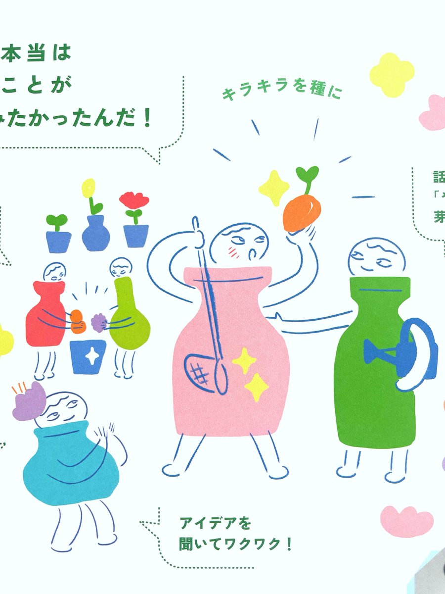 「2025年度 地域活動 編集会議」
フライヤーイラストレーション担当いたしました

一昨年、昨年にひき続き3回目手掛けさせて頂き嬉しいです

『私の明日をもっと楽しくする』方法や実践のアイデアを、まちの仲間たちと一緒にかんがえるワークショップ」とのことです！

city.takarazuka.hyogo.jp/1060685/106071…