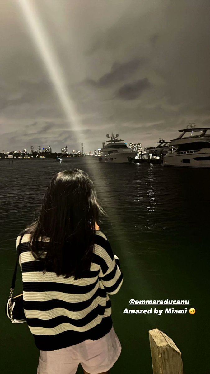 Emma Raducanu >>> <a href="/amandaanisimova/">amanda anisimova fan 🌻</a> 🥢 in miamiiiii @emmaraducanu Amazed by Miami 😉